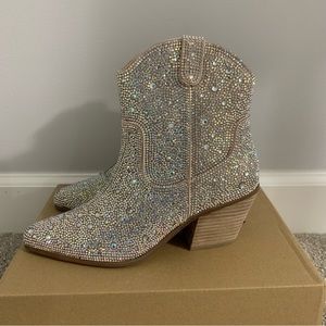 Matisse Women’s Harlow Rhinestone Western Booties NWOT